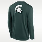 Michigan State Primetime Legend 2-Hit Men's Nike Dri-FIT College Long-Sleeve T-Shirt
