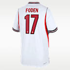 Phil Foden England National Team 2026 Match Home Big Kids' Nike Dri-FIT ADV Soccer Jersey