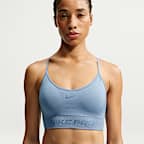 Bra deportivo de baja sujeción con almohadillas para mujer Nike Pro Seamless