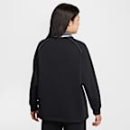 나이키 스포츠웨어 피닉스 플리스 여성 오버사이즈 그래픽 폴로 탑