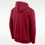 Sudadera con gorro sin cierre universitaria Nike Therma para hombre Alabama Team Stacked