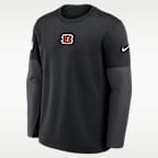 Playera de manga larga Nike Therma-FIT de la NFL para hombre Cincinnati Bengals Scripted To Win Sideline Coach