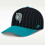 Gorra Nike de la MLB ajustable con estructura A-Frame para hombre Florida Marlins Cooperstown Rise