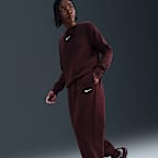 Pants de entrenamiento oversized de tiro alto para mujer Nike Sportswear Phoenix Fleece