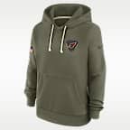 Arizona Cardinals Salute to Service Sideline Women's Nike Dri-FIT NFL Pullover Hoodie
