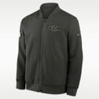 New York Jets Rivalries Collection Sideline Men's Nike NFL Full-Zip Bomber Jacket