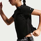 Haut à manches courtes Dri-FIT Nike Tempo pour ado (fille)