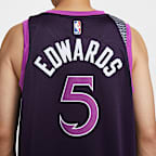 Jersey Nike de la NBA Swingman para hombre de Anthony Edwards de los Minnesota Timberwolves City Edition