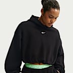 Nike Studio Fleece Medium Weight Women's Oversized Cropped Hoodie