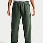 Nike Solo Swoosh Kids' Fleece Cuffed Basketball Pants