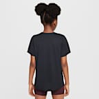Camisola de manga curta Dri-FIT Nike One Fitted Júnior (Rapariga)