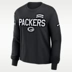 Green Bay Packers Salute to Service Sideline Women's Nike Dri-FIT NFL Long-Sleeve T-Shirt