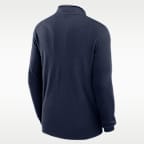 Tennessee Titans Logo Victory Men's Nike Dri-FIT NFL 1/2-Zip Long-Sleeve Top