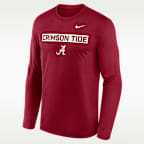 Alabama Primetime Legend 2-Hit Men's Nike Dri-FIT College Long-Sleeve T-Shirt