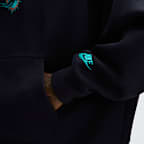 Sudadera con gorro sin cierre Nike de la NFL para hombre Miami Dolphins Rivalries Collection Oversized Tech Fleece