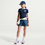 나이키 스포츠웨어 주니어(여아) 반팔 립 탑