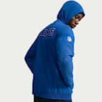 Chamarra Nike de la NFL de medio cierre con gorro para hombre Indianapolis Colts Rivalries Collection Sideline Anorak