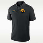 Iowa Primetime Victory Primary Logo Men's Nike Dri-FIT College Polo