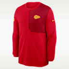 Kansas City Chiefs Sideline Coach Men's Nike Dri-FIT NFL Long-Sleeve Top