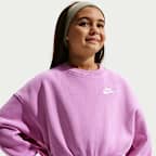 Nike Sportswear Club Fleece Girls' Boxy Crew-Neck Sweatshirt