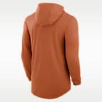 Playera con gorro de manga larga universitaria Nike Dri-FIT para hombre Texas Primetime Pattern