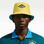 Gorro tipo pescador cuadrado de futbol Nike Brazil Apex
