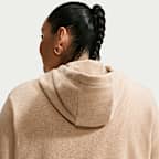 Sudadera con gorro de cierre completo para mujer Nike Sportswear Club Fleece (talla grande)