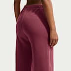 Pants de tiro medio y pierna amplia para mujer Nike Studio Fleece Medium Weight
