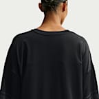 NikeSKIMS Stretch Knit Women's Oversized V-Neck Top