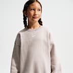 Nike Sportswear Studio Older Kids' (Girls') Oversized Crew-Neck Sweatshirt