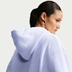 Sudadera con gorro oversized de cierre completo para mujer Nike Studio Fleece Medium Weight