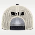 Gorra de rejilla Nike de la MLB ajustable para hombre Boston Red Sox Cooperstown Rise