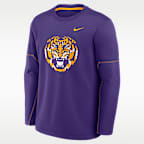 LSU Sideline Coaches Men's Nike Therma-FIT College Long-Sleeve T-Shirt
