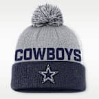 Dallas Cowboys Peak Men's Nike NFL Cuffed Pom Beanie