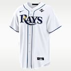 Liam Hicks Tampa Bay Rays 2026 World Series Participant Men's Nike MLB Replica Jersey