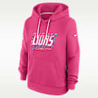 Detroit Lions Crucial Catch Standard Issue Women's Nike Dri-FIT NFL Pullover Hoodie