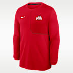 Ohio State Sideline Coach Men's Nike Dri-FIT College Long-Sleeve Top
