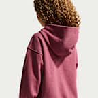 Sudadera con gorro sin cierre de tejido Fleece Studio para niños talla pequeña Nike Sportswear