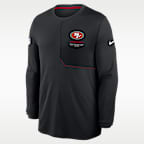 San Francisco 49ers Sideline Coach Men's Nike Dri-FIT NFL Long-Sleeve Top