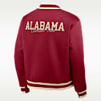 Alabama Legacy Men's Nike College Full-Snap Bomber Jacket