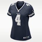 Jersey de fútbol americano Game para mujer NFL Dallas Cowboys (Dak Prescott)