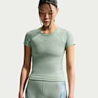 나이키 프로 심리스 여성 드라이 핏 티셔츠