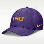 Gorra universitaria Nike Dri-FIT para hombre LSU Tigers On-Field Swoosh