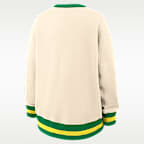 Sudadera de cuello redondo sin cierre universitaria Nike oversized para mujer Oregon Legacy