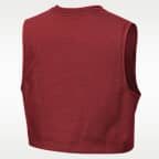 Playera cropped sin mangas para niñas talla grande Portland Fire Nike Authentics