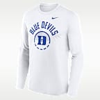 Playera de manga larga universitaria Nike Dri-FIT para hombre Duke Courtside