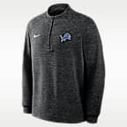 Sudadera Nike Therma-FIT de la NFL de medio cierre para hombre Detroit Lions Par