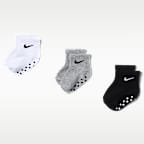 Nike Baby Core Swoosh Gripper Socks (3 Pairs)