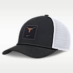 Gorra de rejilla universitaria ajustable Nike para hombre Texas Sideline Gameday Rope