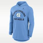 North Carolina Primetime Arch Men's Nike Dri-FIT College Long-Sleeve Hooded T-Shirt